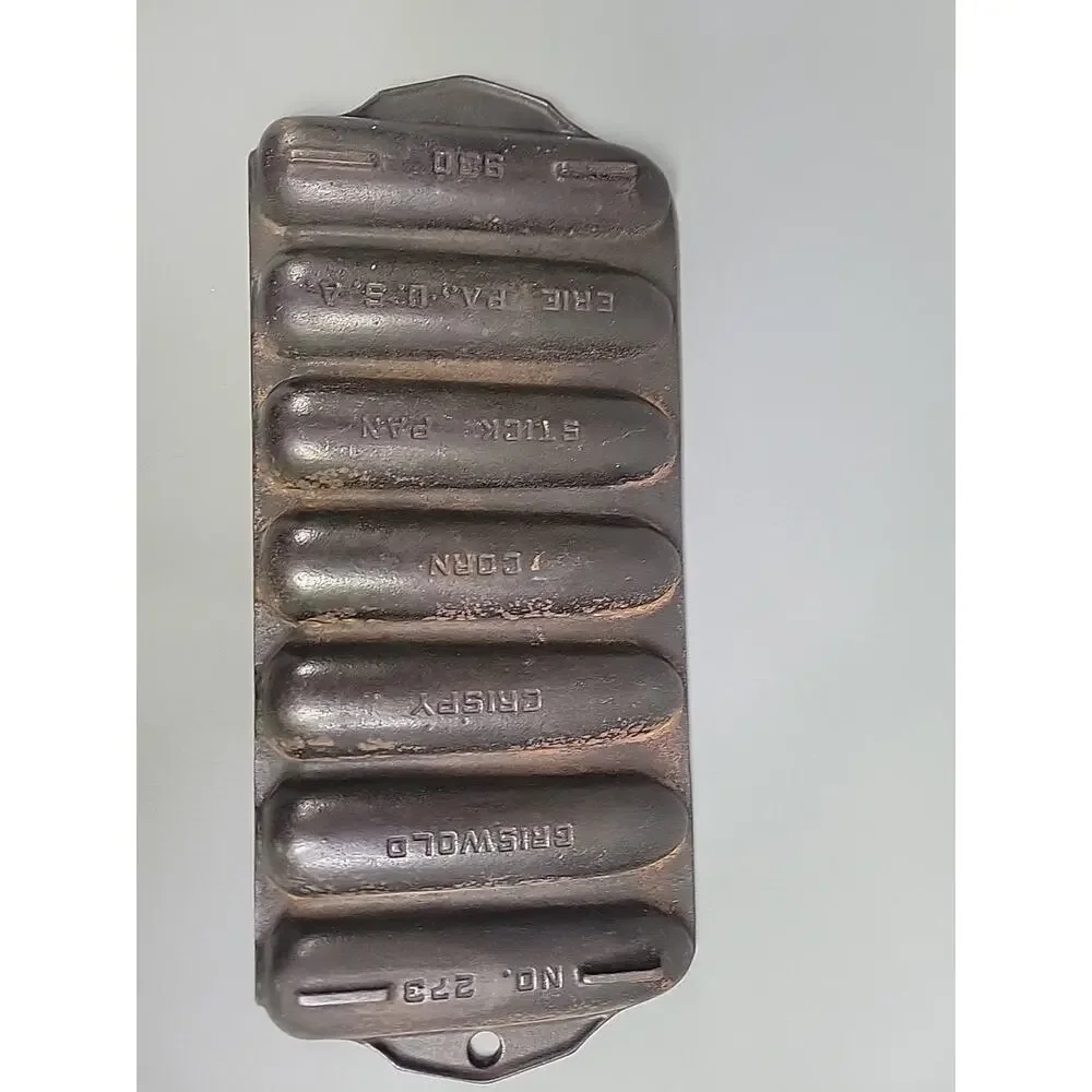 Vintage Griswold No 273 Cast Iron Crispy Corn Bread Stick Pan Erie PA